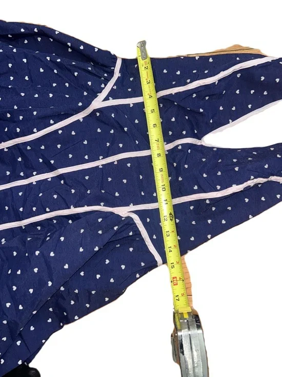 NWOT Anthropologie Maeve Navy Halter Midi Dress with hearts size large - Picture 7 of 9